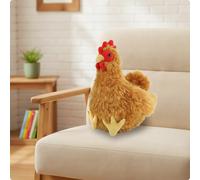 Peluche a Forma di Pollo Imbottito Pollo di Peluche Tenero per Nido, Neonati