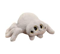 Peluche a forma di ragno, morbido cartone animato, motivo a ragno, in peluche, decorazione di Halloween, per bambini (25 cm, grigio)