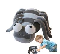 Peluche a forma di ragno, peluche tarantola con zampe lunghe da 11,81 pollici, peluche per animali di Halloween, divertente cuscino in peluche per la decorazione della casa, can