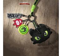 Peluche a forma di Sdentato sdraiato del film "Dragon Trainer", giocattolo pendente creativo per decorare borse e ciondoli, può essere usato come regalo per le vacanze Tagli UnicaPoliestere