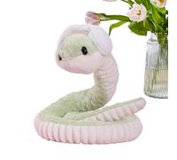 Peluche a forma di serpente, morbido peluche, sciarpa invernale con design incantevole, accessorio per la decorazione della stanza per bambini e adulti, giocattolo a serpente con forcina, accogliente