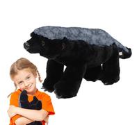 Peluche a forma di tetto al miele, morbido e realistico, modello di simulazione del tasso africano, comodo cotone PP | Simpatico regalo di peluche ispirato alla natura per bambini per imparare Wil