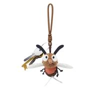 Peluche a forma di zanzara, simpatico portachiavi a forma di animale di peluche, ciondolo ornamentale a forma di zanzara con grandi occhi, soffice e soffice cuscino per la decorazione della casa(A)