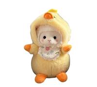 Peluche Agnello, Agnello Morbido Giocattolo di Peluche, 25 cm Adorabile Giocattolo a Forma di Pecora con Cappello in Morbido Materiale Regalo Per Feste Come Natale e Pasqua Per Bambini e Bambine
