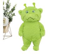 Peluche Alieno Verde Simpatica Figura Decorativa Verde