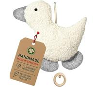 Peluche Anatra Musical Mozart al 100% organico KbA lana imbottita di lana fatta in Germania