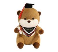 Peluche Animale Da Laurea | Cuscino Decorativo Con Lontre | Peluche Realistico con Cappello e Diploma per Decorazione Camera Compleanni Natale Eventi