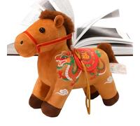 Peluche Année Du Cheval - Douce Et Confortable 2026 | Peluche Année Du Cheval Pour | Idéale Pour Un Anniversaire, Le Nouvel An Chinois, Noël, La Décoration De La Maison, La Chambre D'enfant Ou