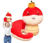Peluche Anno del Serpente 2025, giocattolo di peluche serpente del capodanno cinese - Animali gettare cuscino - Decorazione della mascotte di serpente giocattolo di peluche per il nuovo anno cinese