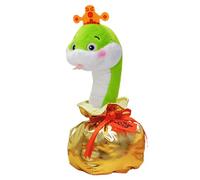 Peluche Anno del Serpente,Giocattolo di peluche Anno del Serpente, Giocattolo di serpente cinese, animale di peluche di serpente che canta, peluche di serpente morbido, decorazioni di serpente