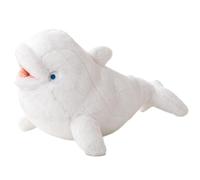 Peluche balena Beluga, simpatico animale marino imbottito e soffice | Morbido peluche for bambini amanti della vita marina