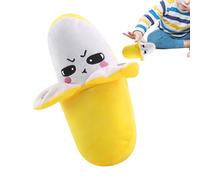 Peluche Banana Figura Interattiva Morbida Con Sensore Touch