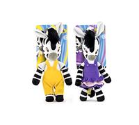 Peluche Barrado dei Personaggi Zou e Elzee - Qualità Super Soft (30cm, Pack Zou + Elzee)