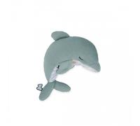 Kaloo - Borsa per acqua calda calda e fredda - Peluche a forma di delfino - Riempita con palline di argilla - Antidolorifico - Blu - Dalla nascita - K211004