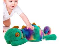 Peluche camaleonte realistico, bambola di rettile imbottita, morbida e coccolosa, compagno di safari colorato, simpatico peluche esotico come regalo per bambini, adolescenti, camera da , D