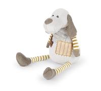 Peluche cane cagnolino cucciolo 30 cm con gambe e braccia a righe