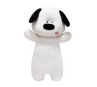 Peluche cane cartone animato cuscino lungo 110 cm peluche cane morbido e realistico marrone chiaro, un ottimo regalo per amici, bambini, fidanzate per compleanni o altre feste