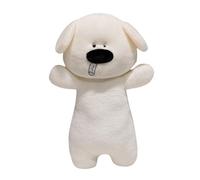 Peluche cane cartone animato cuscino lungo 110 cm peluche cane morbido e realistico marrone chiaro, un ottimo regalo per amici, bambini, fidanzate per compleanni o altre feste