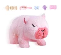 Peluche Capibara - Bambola elettrica che cammina, funzioni interattive di suoni e | Adorabile animale domestico morbido, compagno in movimento per attività divertenti, intrattenimento educativo,