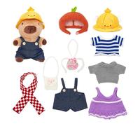 Peluche Capibara con Vestiti Peluche Confortevole 25 cm