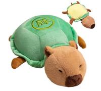 Peluche Capybara, 28 cm, verde, peluche, morbido cotone PP | stile tartaruga rimovibile, simpatico peluche per bambini, collezionisti, divano, camera da, dormitorio, decorazione per la