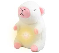 Peluche Capybara, Capybara in peluche | Compagno di sonno musicale con luce,Ciuccio del sonno, peluche con respirazione ritmica regolabile per adulti e