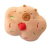 Peluche Capybara | Giocattolo di peluche Capybara Natale Pane di - morbido 35 cm per camera da letto divano regali adulti