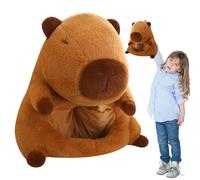 peluche Capybara Headgear | Incantevole Capybara peluche, Halloween Christmas Party Cosplay Accessorio per costumi Centrale di peluche Copertina fotografica