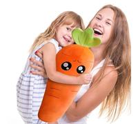 Peluche carota - 45 cm / 17,71 pollici Decorazioni di pasquali ripiene morbide - Peluche vegetale abbracciabile per decorazioni per la casa di Pasqua Puntelli per foto, regali di Pasqua per bambini