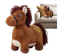 Peluche Cavallo Capodanno Cinese | Peluche Cavallo per la Decorazione Domestica, Mascotte Auspicioso Capodanno Cinese per Adulti Arredamento Casa
