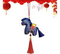 Peluche Cavallo Imbottito,Portafortuna Adorabile 2026,Ornamento A Forma Di Cavallo Di Peluche Per L'Anno Lunare | Per Donna Studentessa Bambina Fidanzata Scuola Viaggio Borsa A Spalla Zaino Borsa Tote