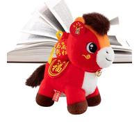 Peluche Cavallo Mascotte Cinese Oggetti Da Collezione Cinese Dolce E Giocattolo Peluche Cavallo Riempito Per Tavoli Vetrina Casa Soggiorno Ufficio Caffè Librerie Divani Biblioteche Vetrine