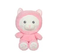Peluche Chat Hoody Pets - GIPSY TOYS - Rose, 24 cm