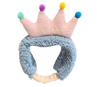 Peluche Colorato Corona Hairband Soft Spa Fasce Elastico Peloso Turbante Headwrap Per Il Lavaggio Strumento di Trucco Viso