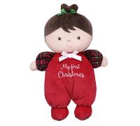 Peluche con ricamo ""My First Christmas"" Julie (rosso, 23 cm)