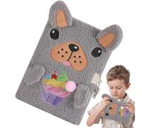 Peluche con serratura e chiave per ragazze e donne | Carino copertina morbida segreta per appunti personali di viaggio, ricordo