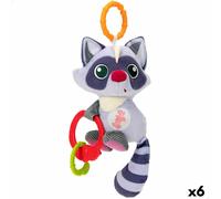 Peluche con Sonagli Winfun Procione 14,5 x 20 x 9,5 cm [6 Unità]