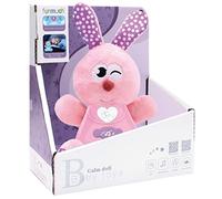 PELUCHE CONEJO MÚSICA Y LUZ 22 CM