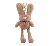 Peluche coniglietto - Ciondolo divertente che tira le orecchie | Bambola di coniglio di | Portachiavi giocattolo morbido coniglietto per ragazze, zainetto, zaino, accessorio simpatico animale di