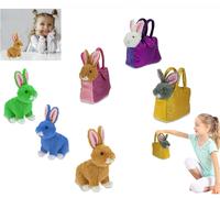 Peluche Coniglio con Borsa Pupazzo Morbido in Borsetta Sempre con Te