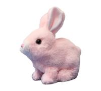 Peluche Coniglio Elettrico - Figura Di Bambola Coniglietto Che Salta, Orecchie Mobili Che Cigolano | Fai Finta Di Giocare A Un Personaggio Di Simulazione Di Animali Domestici Saltellante Realistico Pe