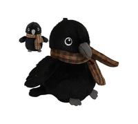 Peluche Corvo - 12,7×10 Cm Corvo Nero Giocattoli Cuscino Peluche Bambola Di Peluches Con Sciarpa, Simpatico Giocattolo Morbido Bambole Animali Selvatici, uccellio Di Peluches Per Ragazze Ragazzi