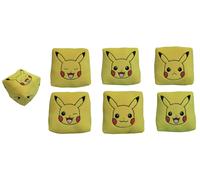 HÔMADICT - Cuscino Pokémon - Pikachu Cube 6 Face - Accessorio decorativo - Morbido e soffice - Dimensioni 25 x 25 cm - Licenza ufficiale Pokémon, Quadrato, Limone