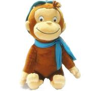 Peluche Curioso come George 30 cm con sciarpa