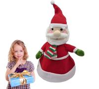 Peluche da scrivania con cappello di Babbo Natale - Giocattolo di canto di peluche con decorazione del cappello di Babbo Natale,Prodotti per la decorazione della casa per riunioni di famiglia