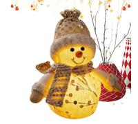 Peluche Decorazioni Natalizie Decorazione Luminosa Alce, Pupazzo Di Neve E