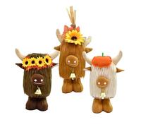 Peluche delle Highlands - 3 Pezzi Di Decorazioni Morbide Per L'Autunno,Peluche Dei Gnomi Del Ringraziamento,per Vacanze Compleanno Festa Uffici Casa Giardino Ingresso Soggiorno Appartamento