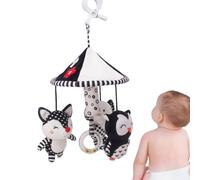 Peluche di animale e nero, ciondolo a forma di gufo con elefante della giungla, decorazione per la stimolazione visiva, giocattolo di accessori rilassanti per la decorazione