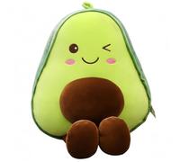 Peluche di avocado, cuscino giocattolo di frutta farcito da 24 pollici | Super soft hugging pillow for kids, adults..Arredamento della camera carino.