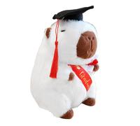 Peluche di Capibara di Laurea, 25cm Bambola di Capibara con Cappello di Laurea, Giocattolo di Peluche per la Laurea, Regalo di Esame Superato, Regalo di Maturità, Capibara da Esame per Ragazze Ragazzi